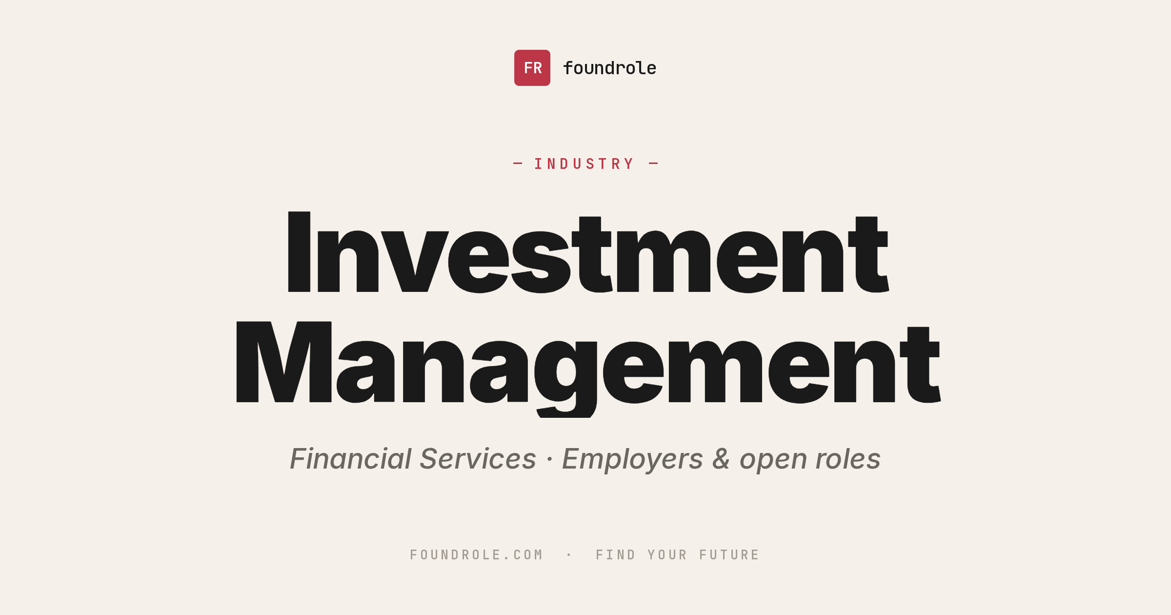 Investment Management Jobs & Careers