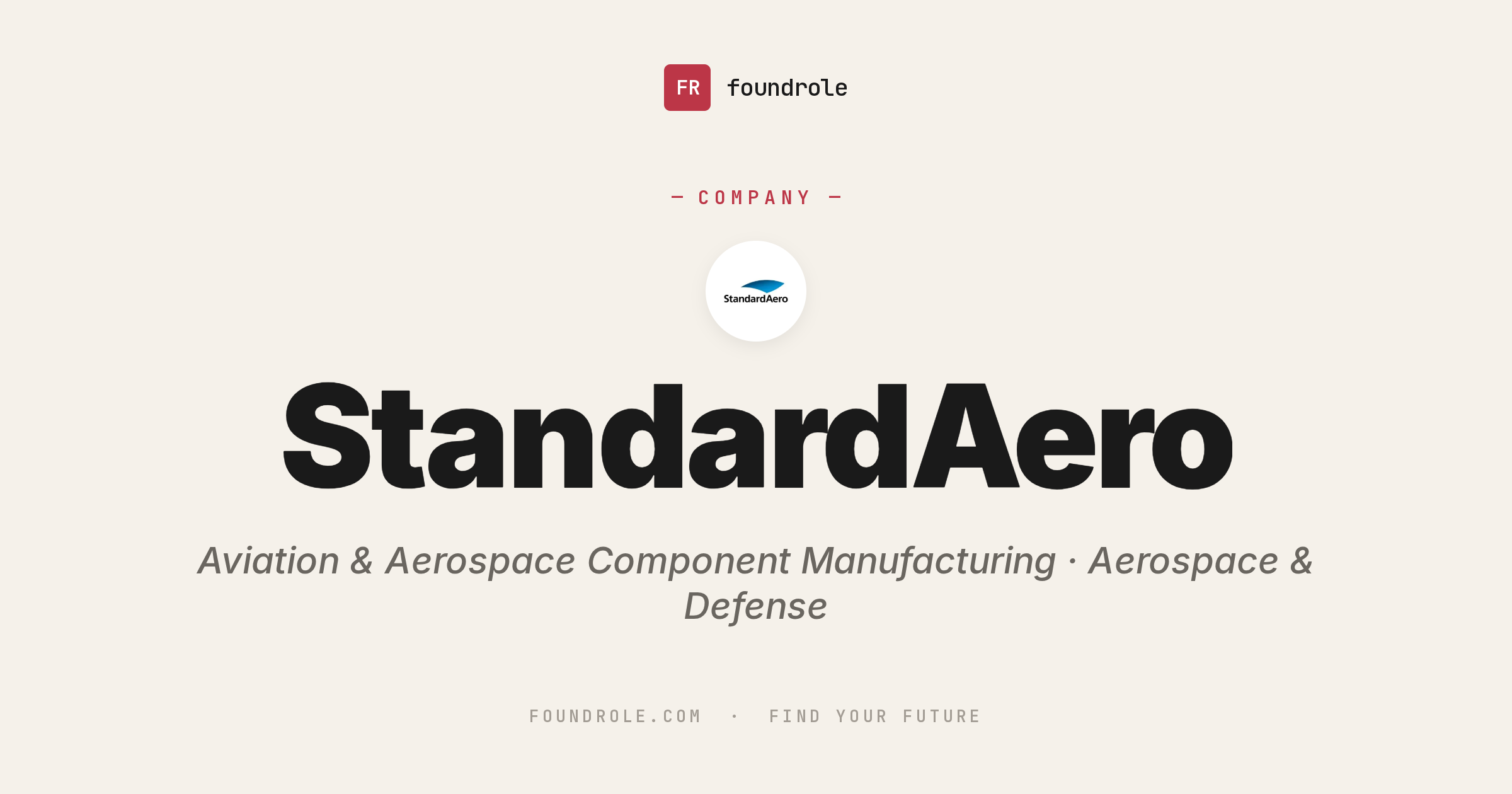 StandardAero Jobs & Careers — Aviation MRO