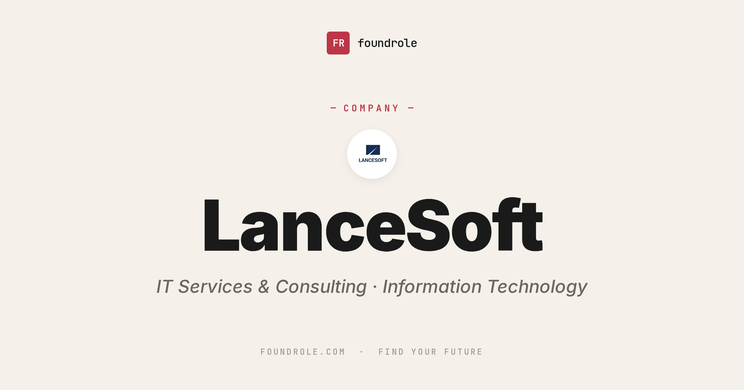 LanceSoft Jobs & Careers — IT & Professional Staffing