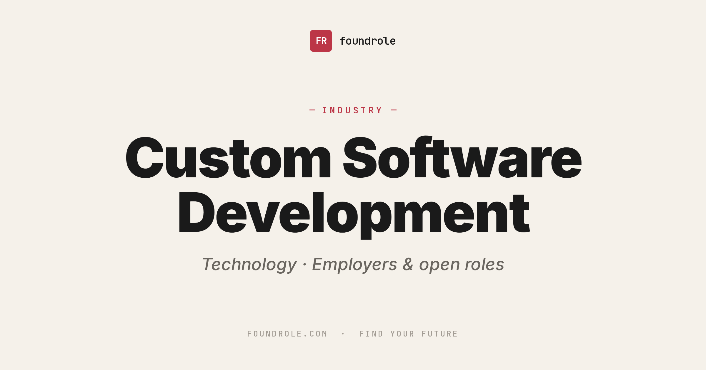 Custom Software Development Jobs