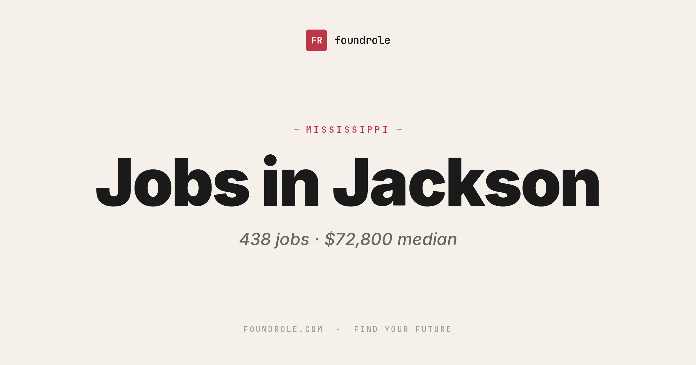 Jackson, MS Jobs — Open Roles & Pay Trends