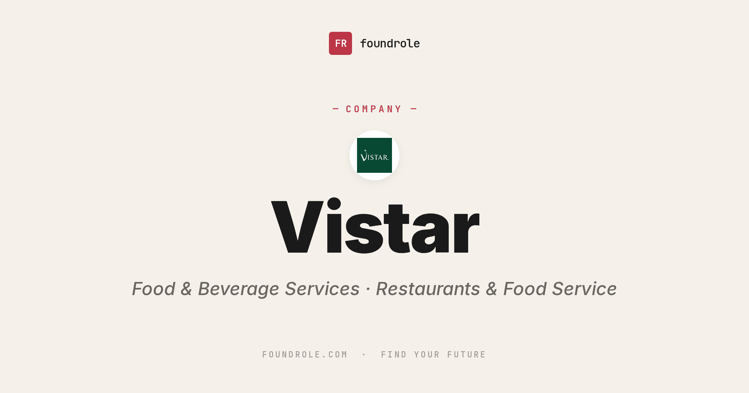 Vistar Jobs & Careers — Specialty Food Distribution