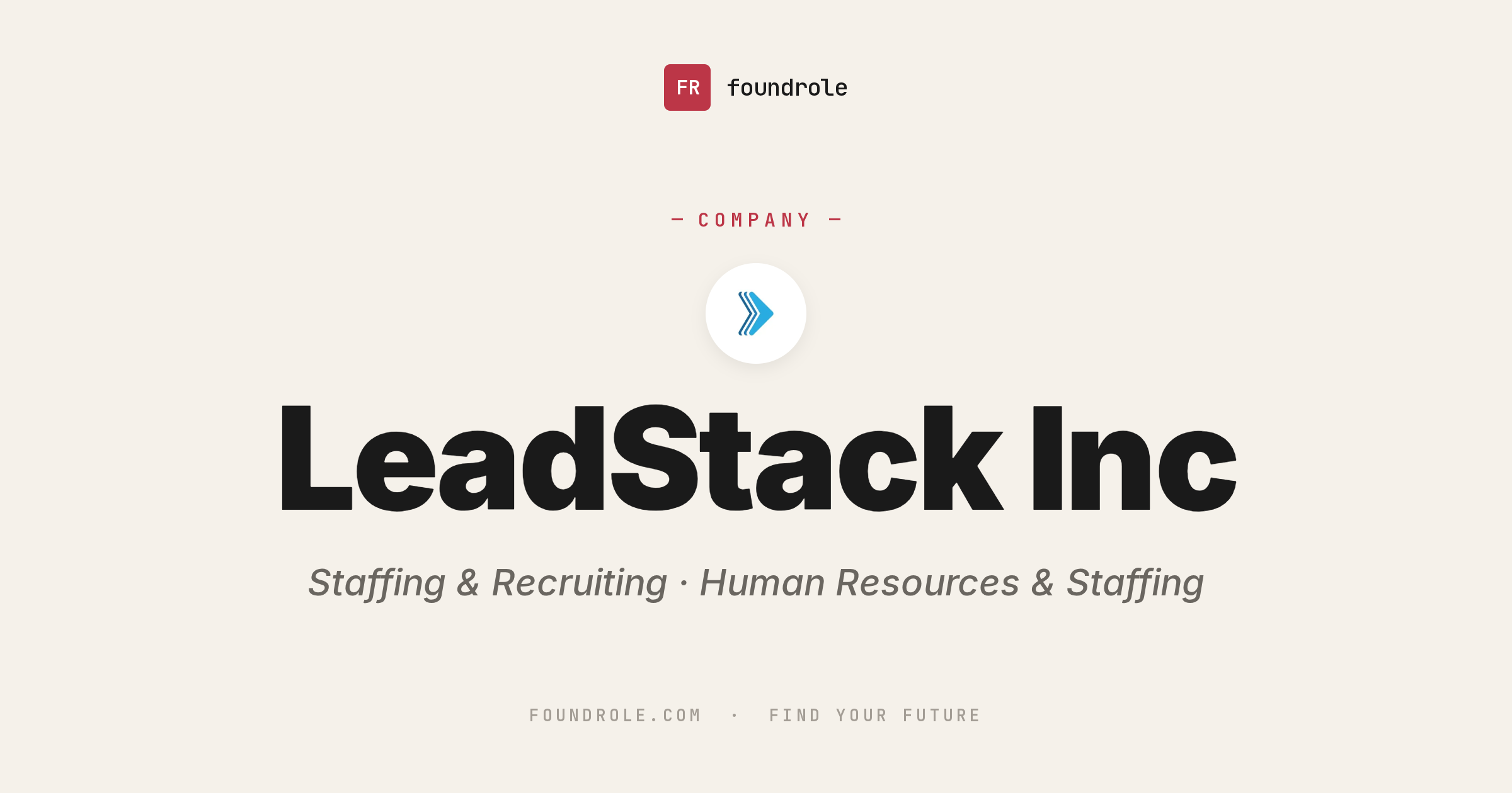 LeadStack Inc. Jobs & Careers — Staffing & Recruiting