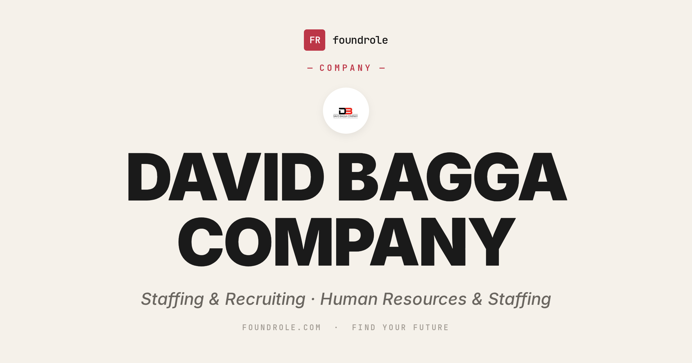 David Bagga Company Jobs & Careers — Medical Sales