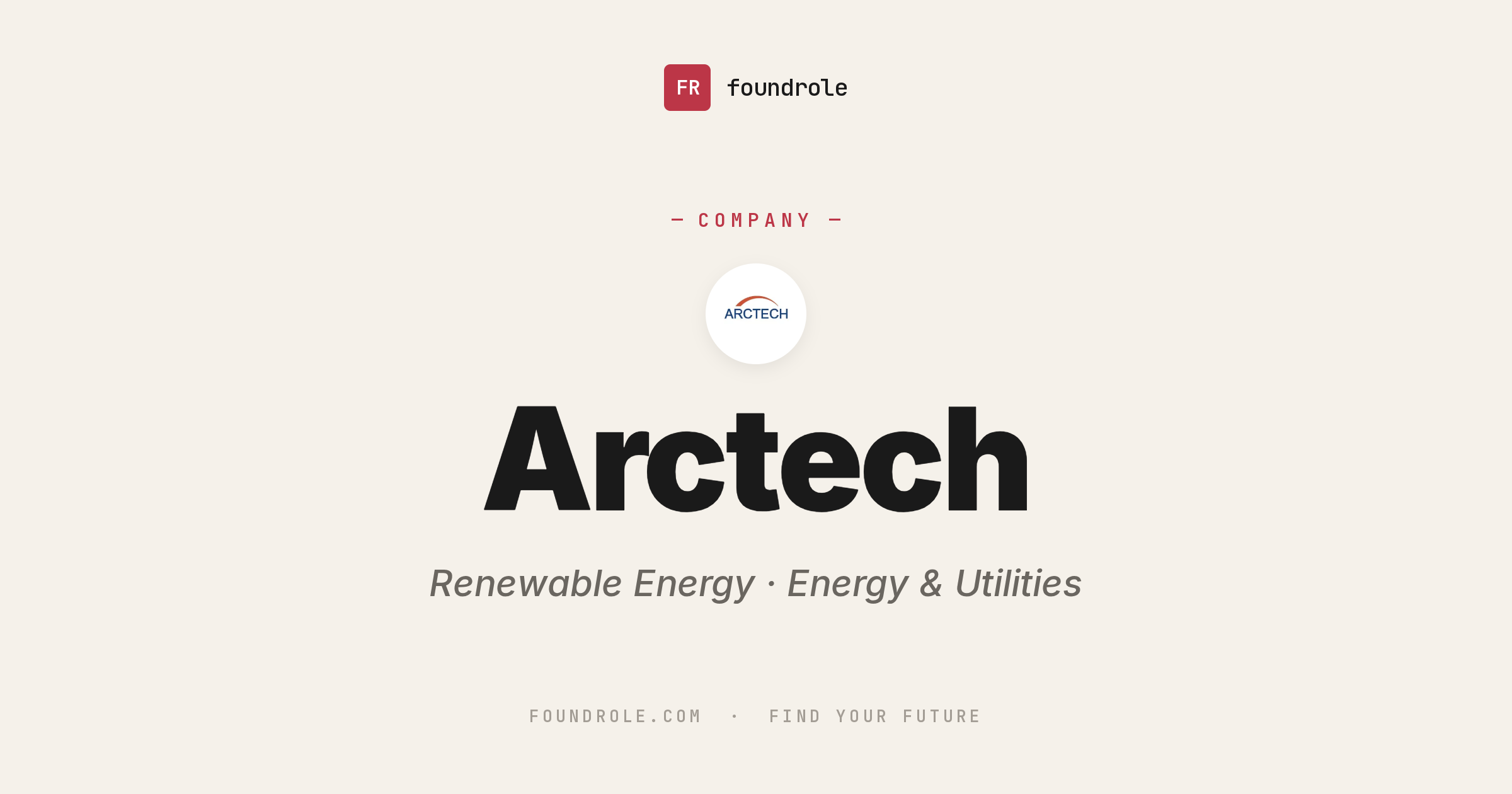 Arctech Jobs & Careers — Solar Tracker Manufacturer