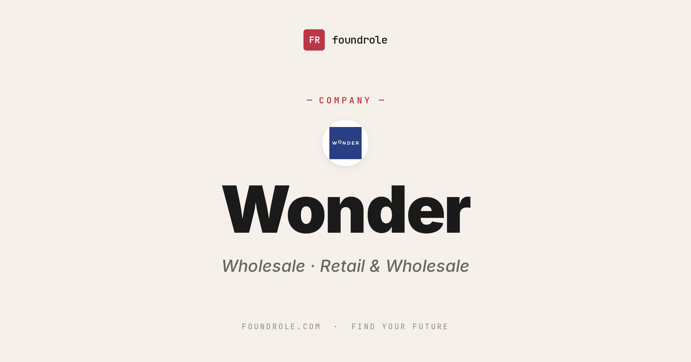 The Wonder Group Jobs & Careers — Party & Celebrations