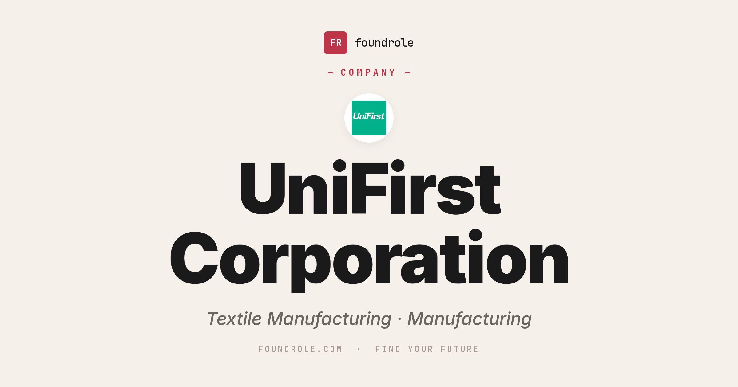 Unifirst Intranet UniFirst Jobs & Careers — Uniform & Workwear Services