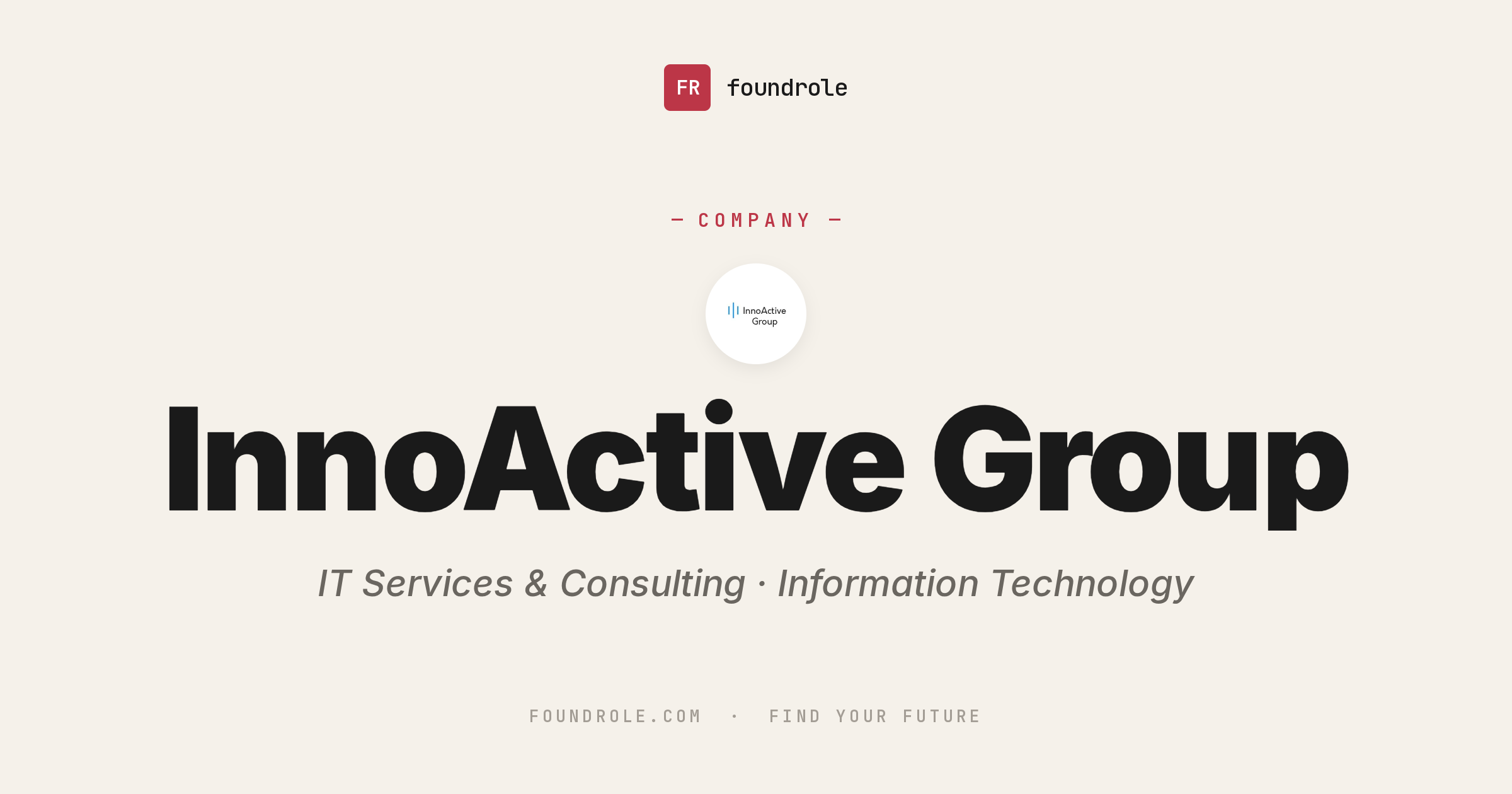 InnoActive Group Jobs & Careers — AEC Consulting & AI
