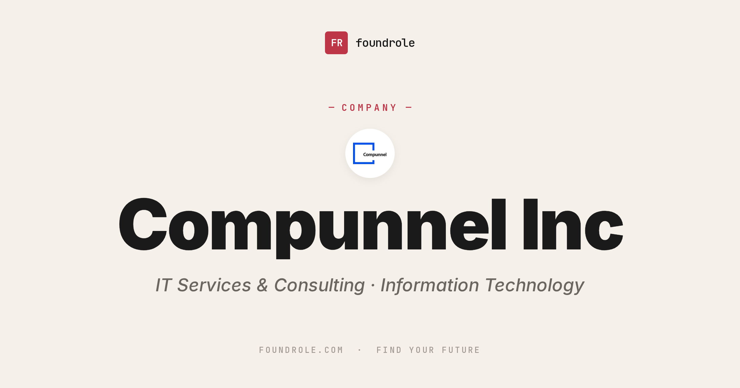 Compunnel Sticker Compunnel Inc. Jobs & Careers โ IT Staffing & Digital Services