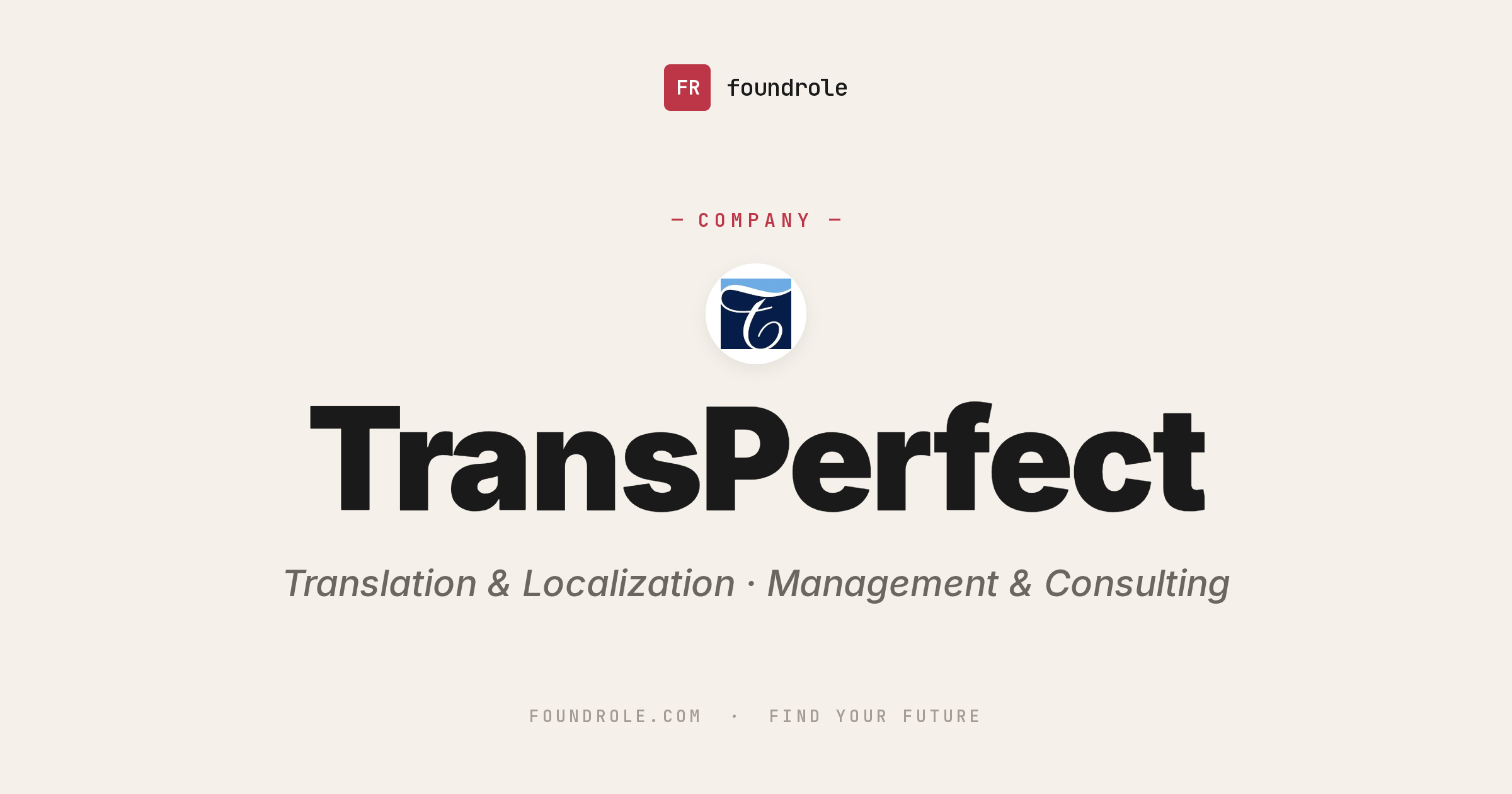 TransPerfect Jobs & Careers — Language Services & AI