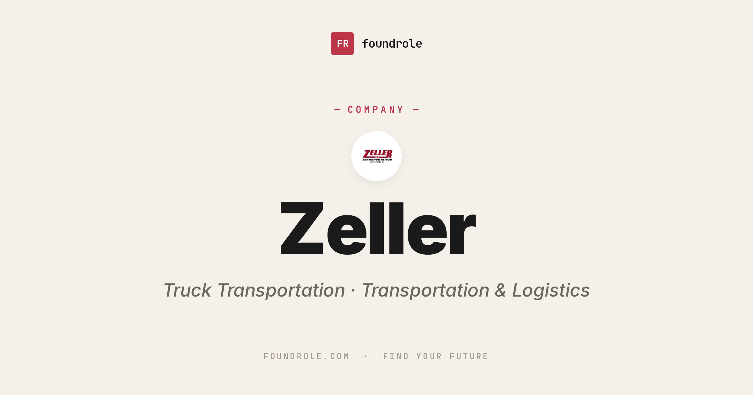 Zeller Transportation Jobs & Careers — Trucking