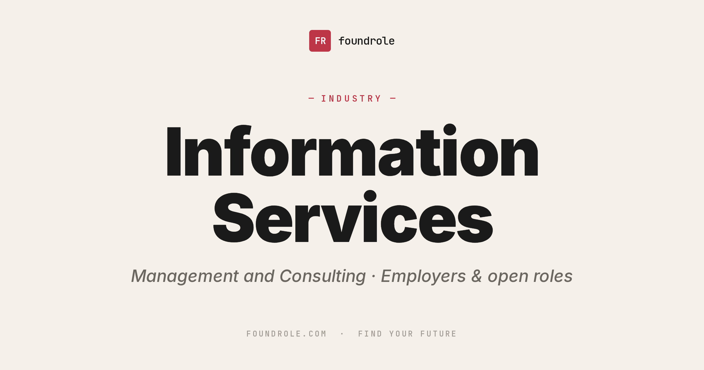 Information Services Jobs & Careers