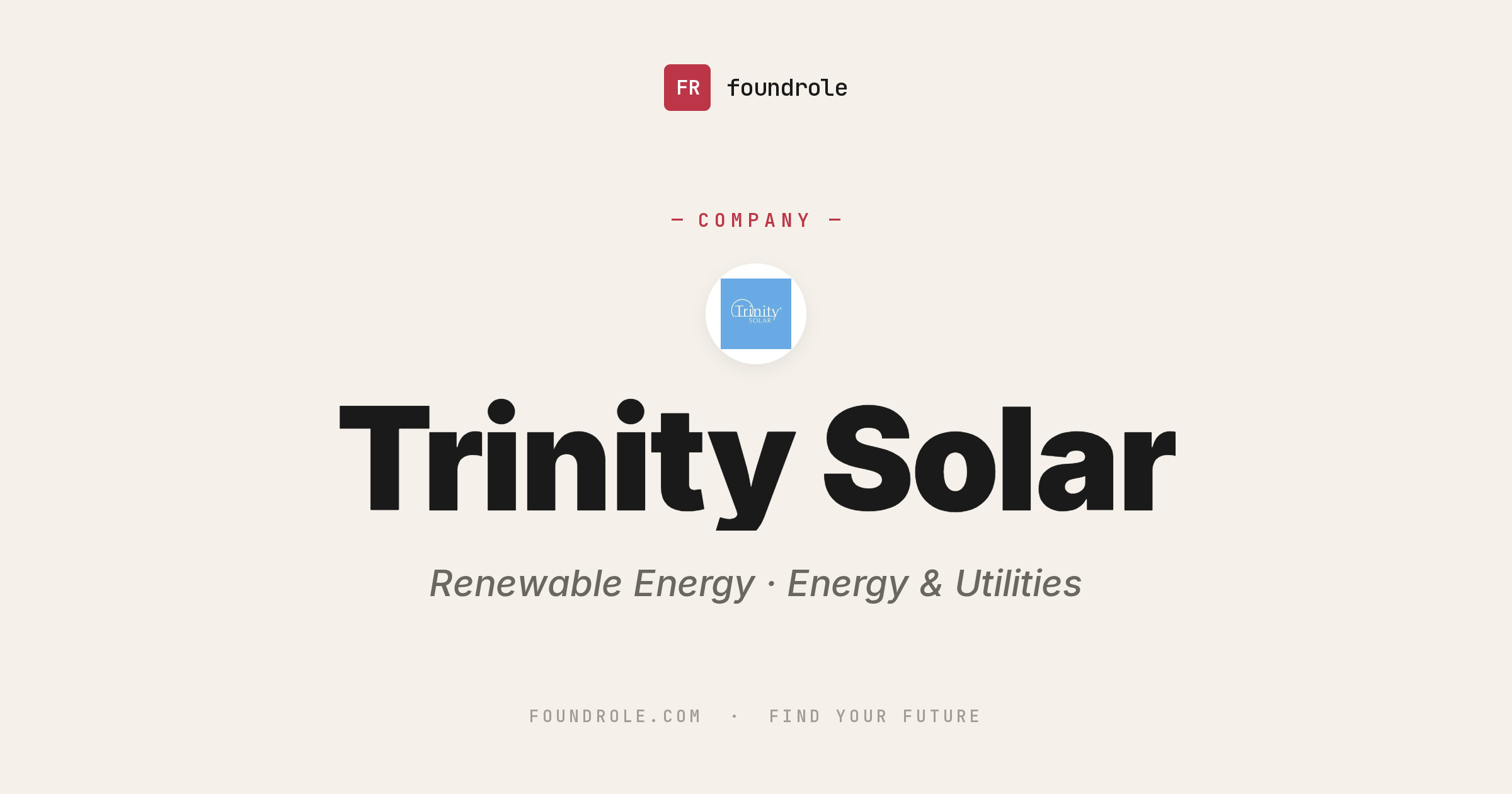 Trinity Solar: Residential Solar Energy Leader