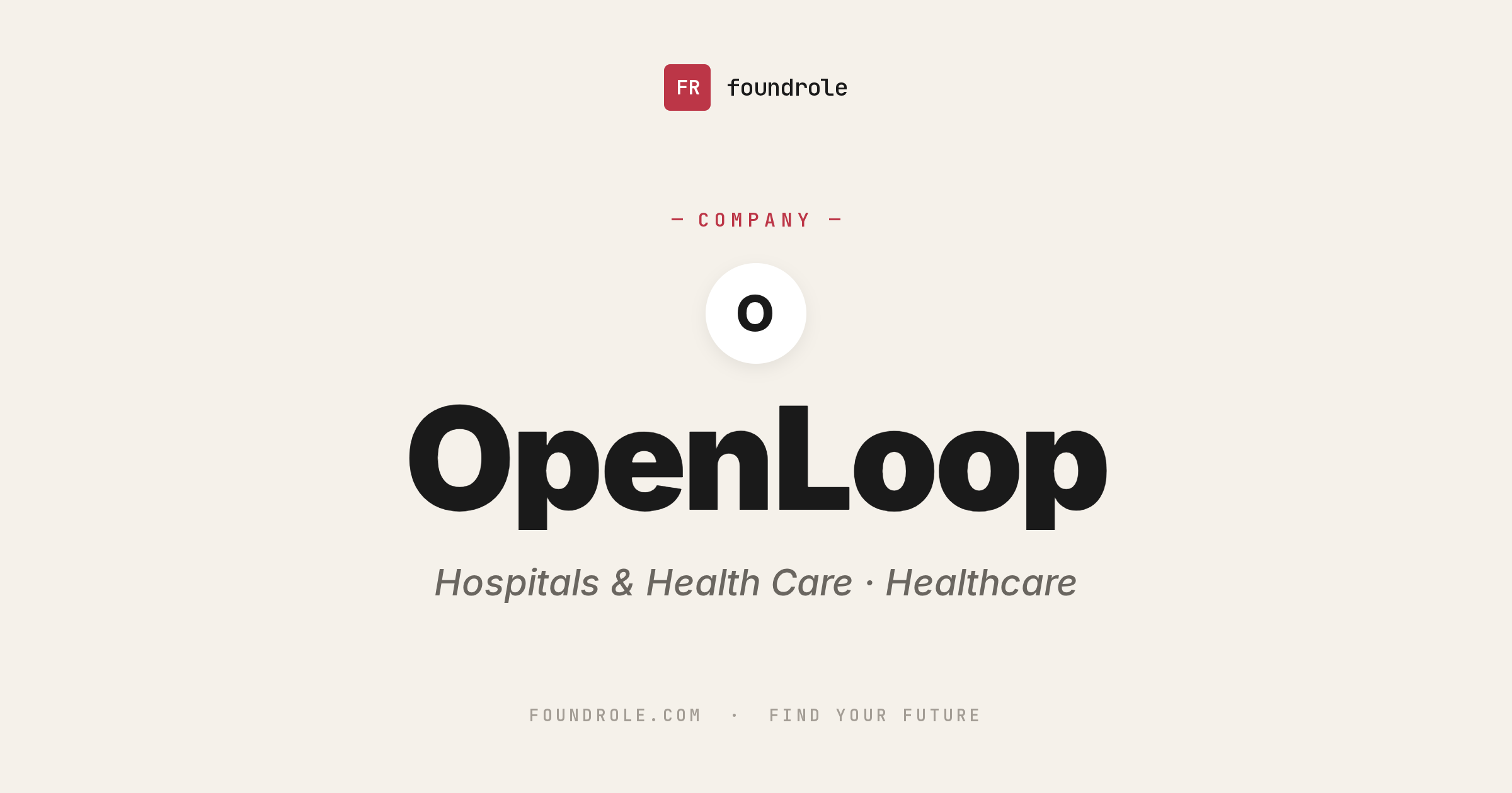 OpenLoop Jobs & Careers — Telehealth Infrastructure