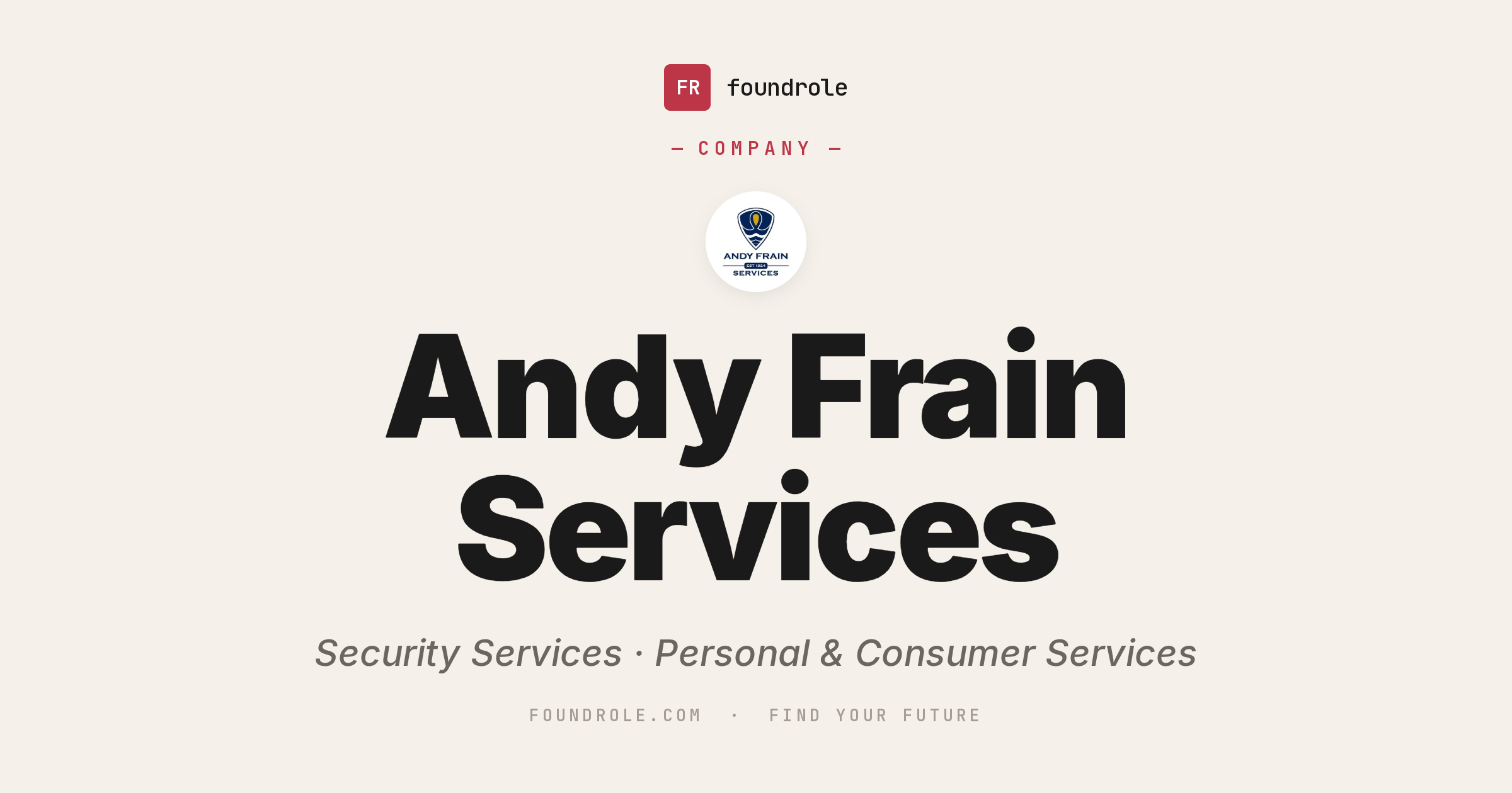 Andy Frain Services Jobs & Careers — Security & Events