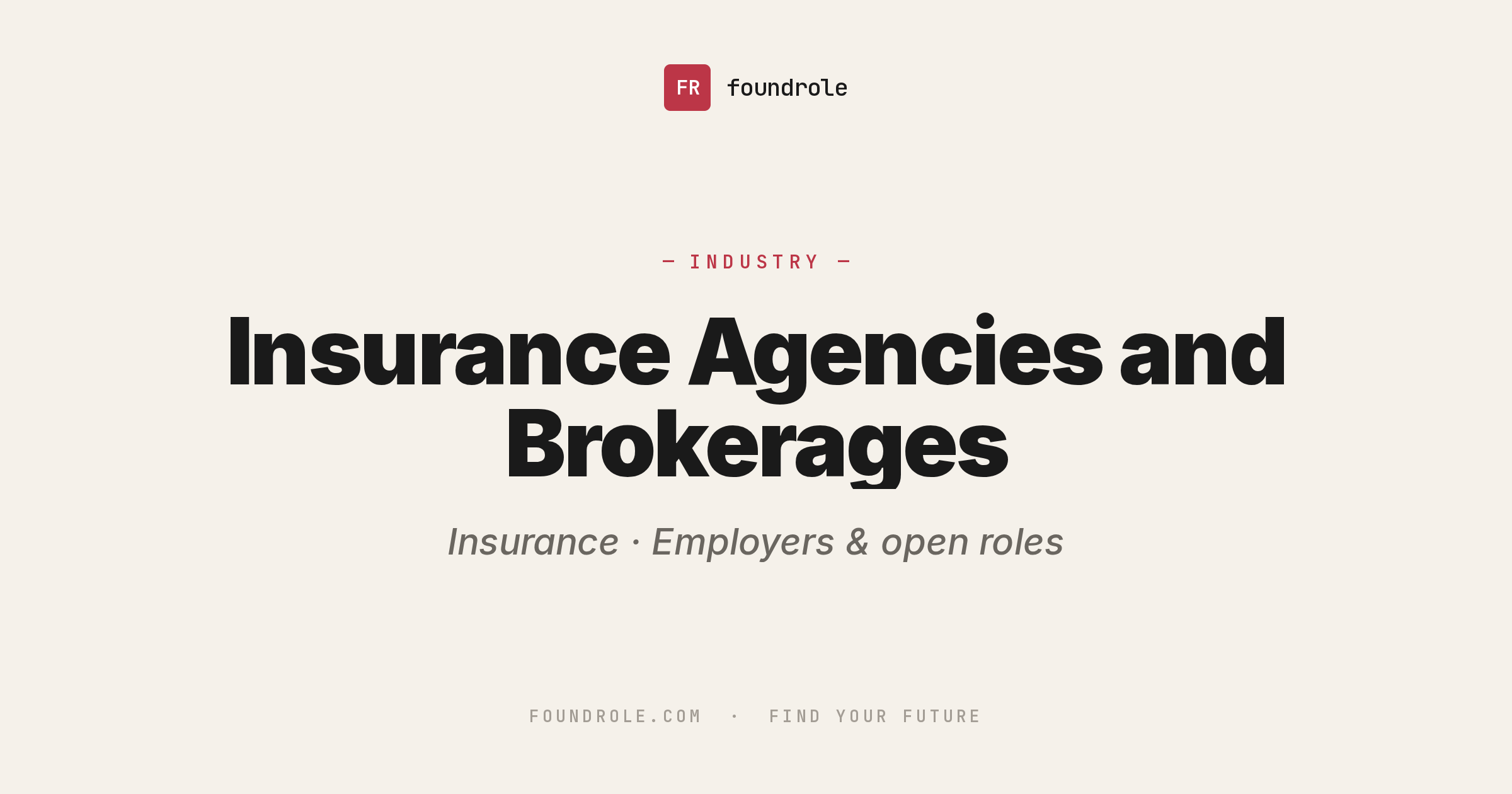 Insurance Agencies & Brokerages Jobs