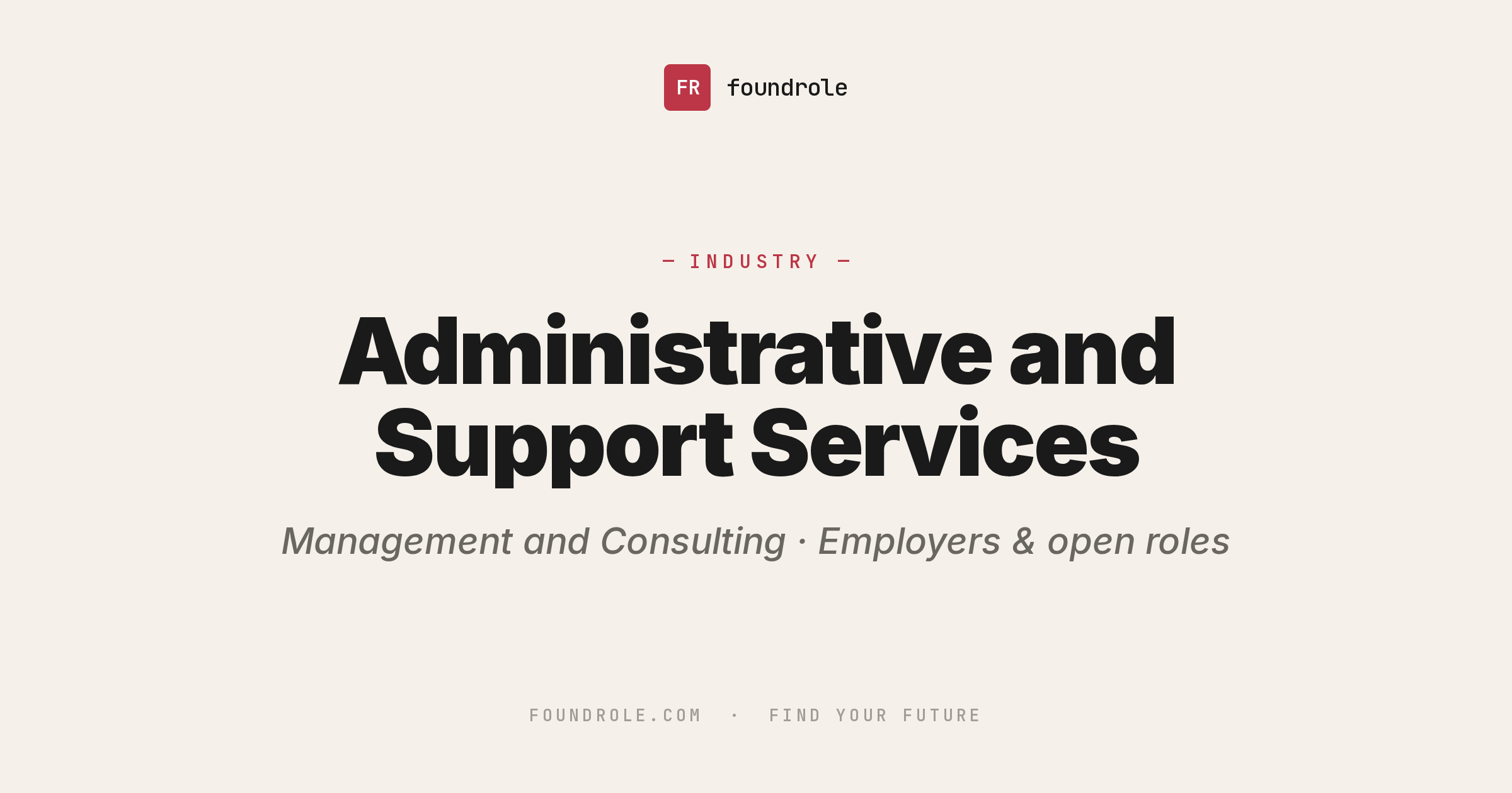 Administrative & Support Services Jobs