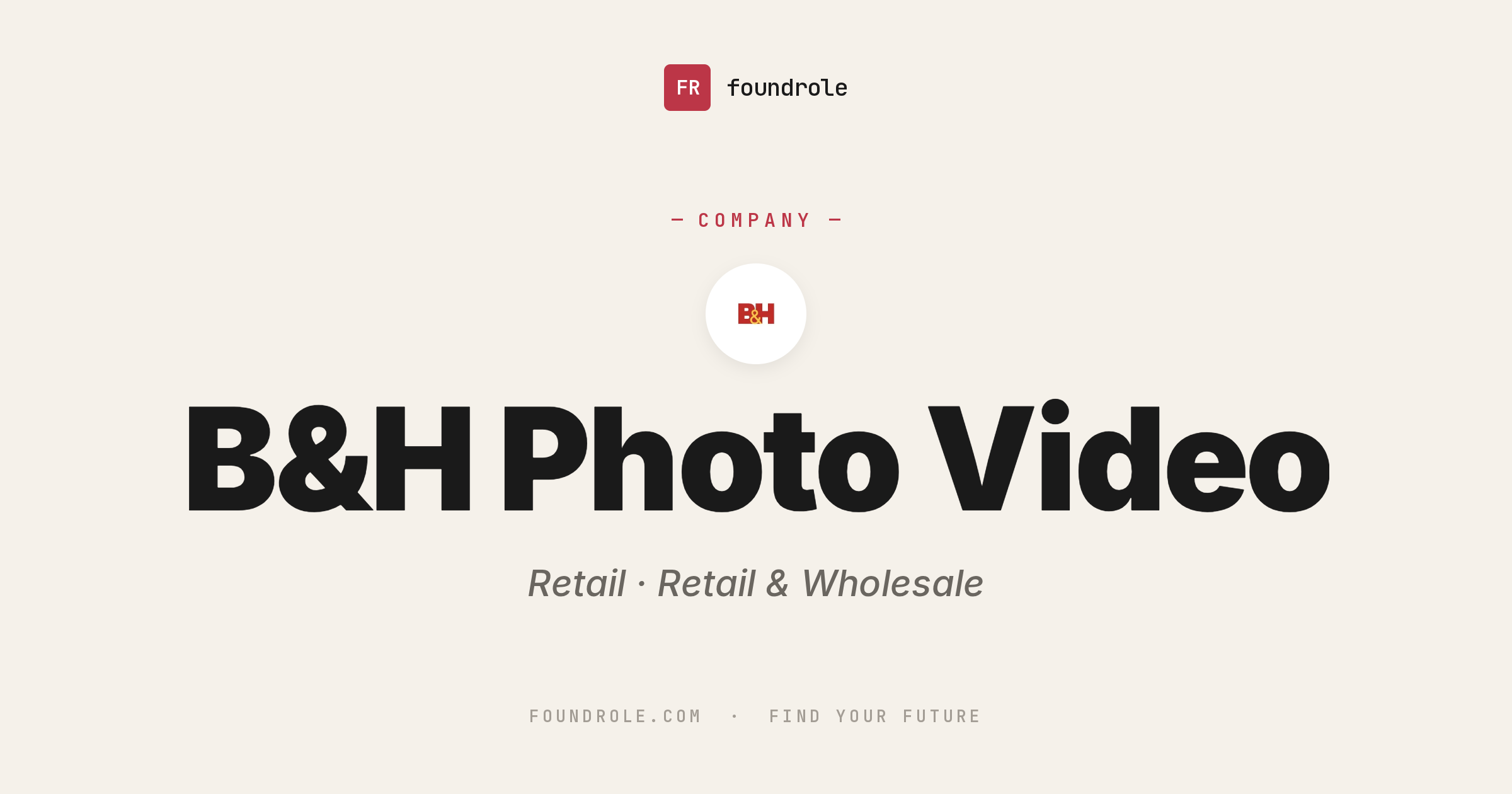 B&H Photo Video Jobs & Careers — Photography & Electronics