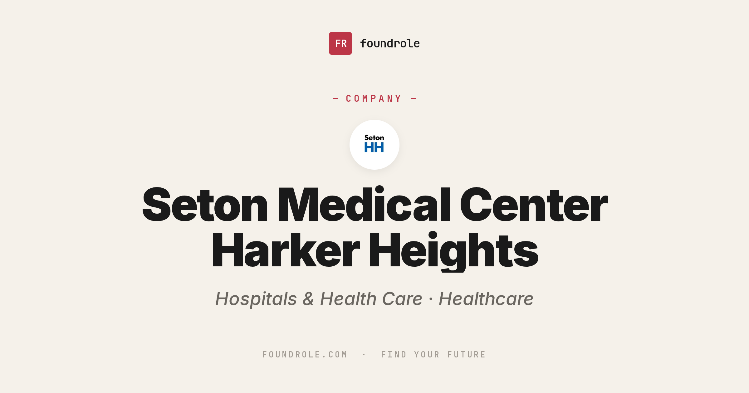 Seton Medical Center Harker Heights Jobs & Careers