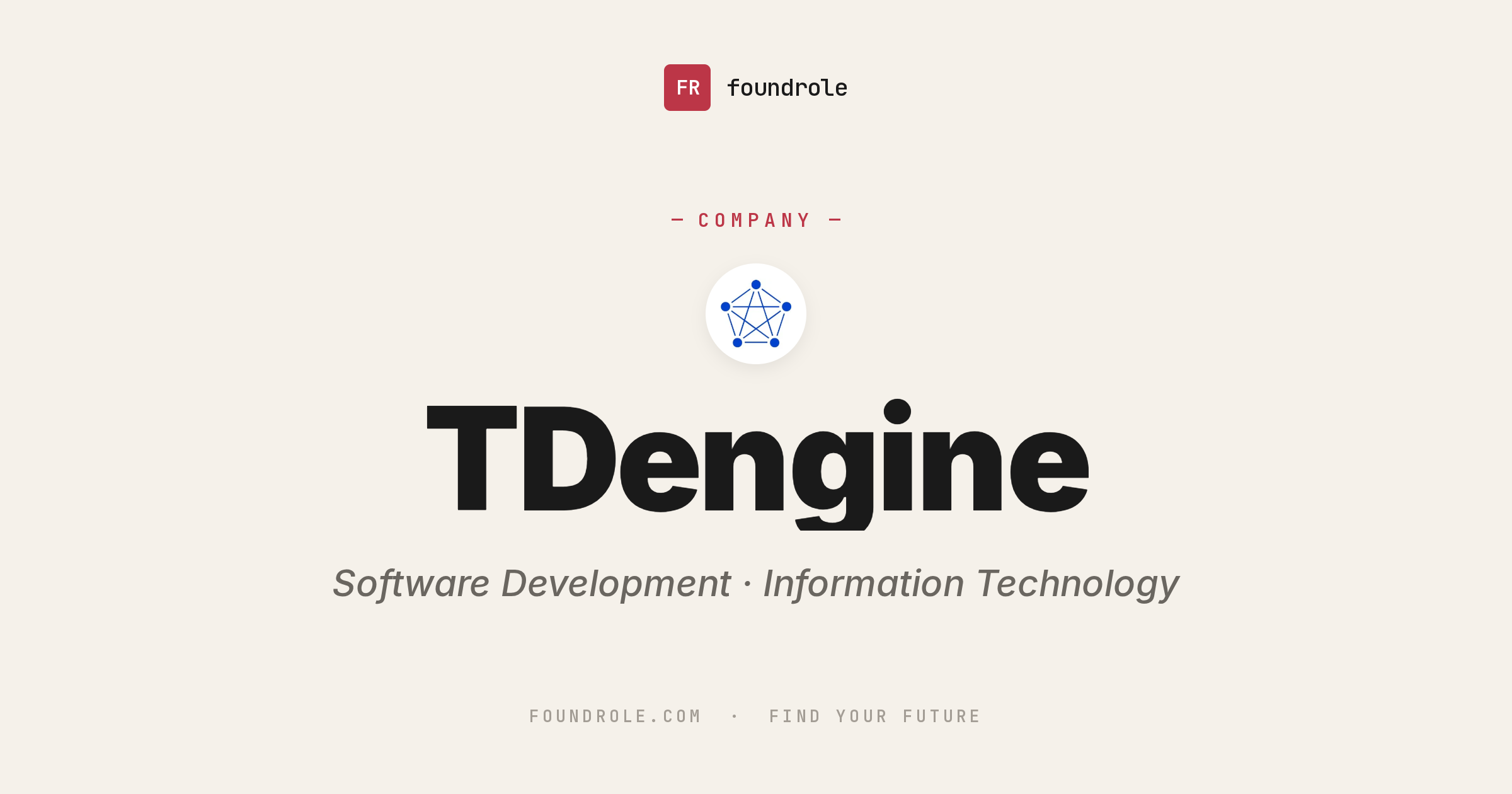 TDengine Jobs & Careers — Time-Series Database & Industrial IoT