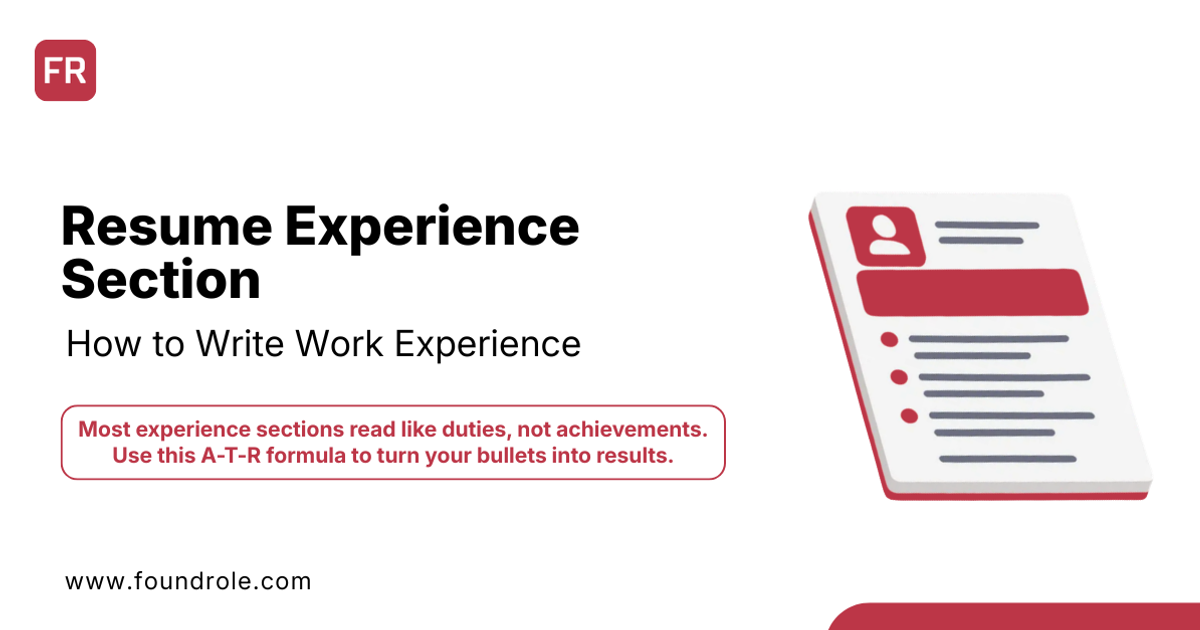 Resume Experience Section: How to Write Work Experience