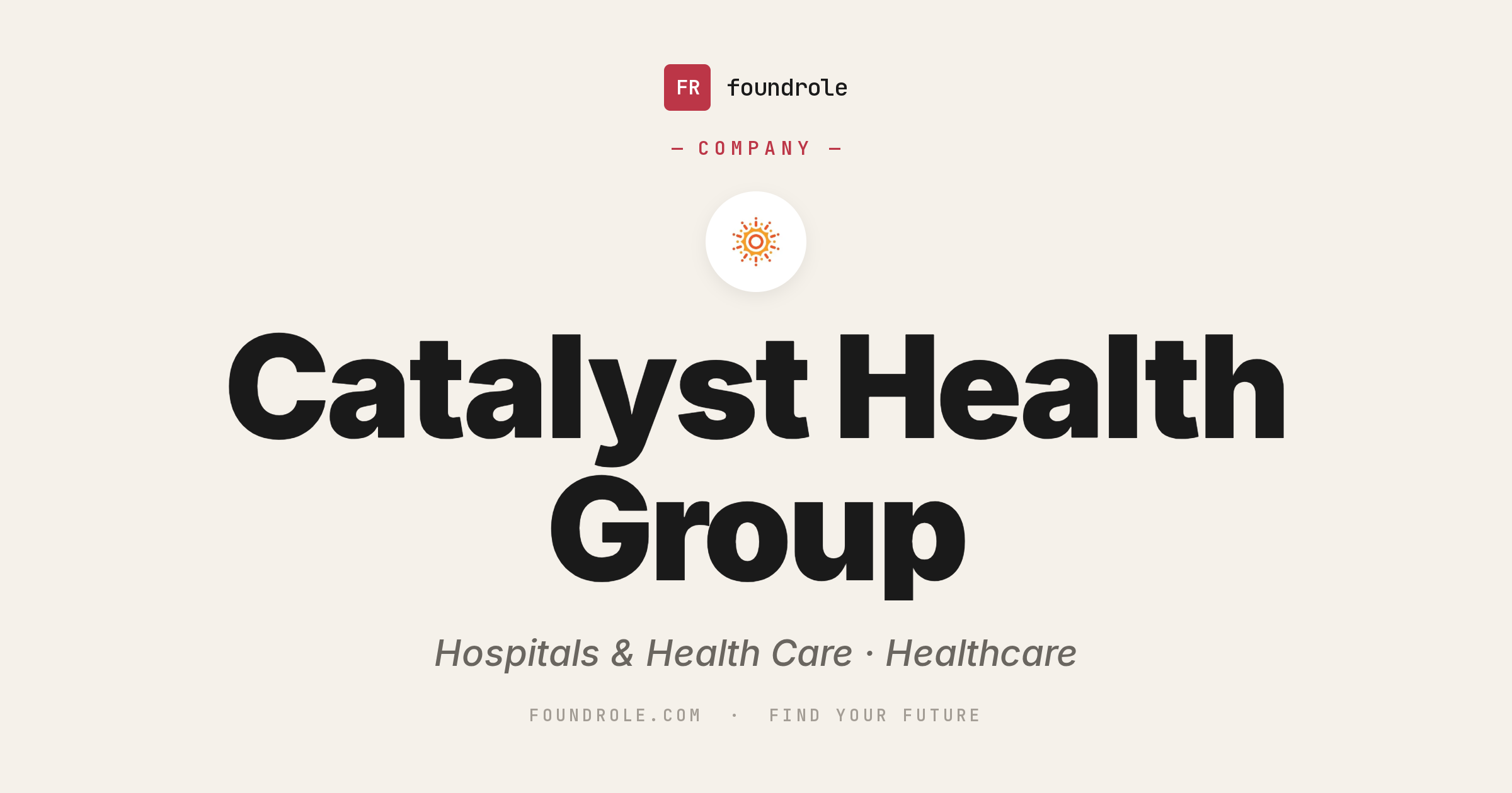 Catalyst Health Group Jobs & Careers — Primary Care
