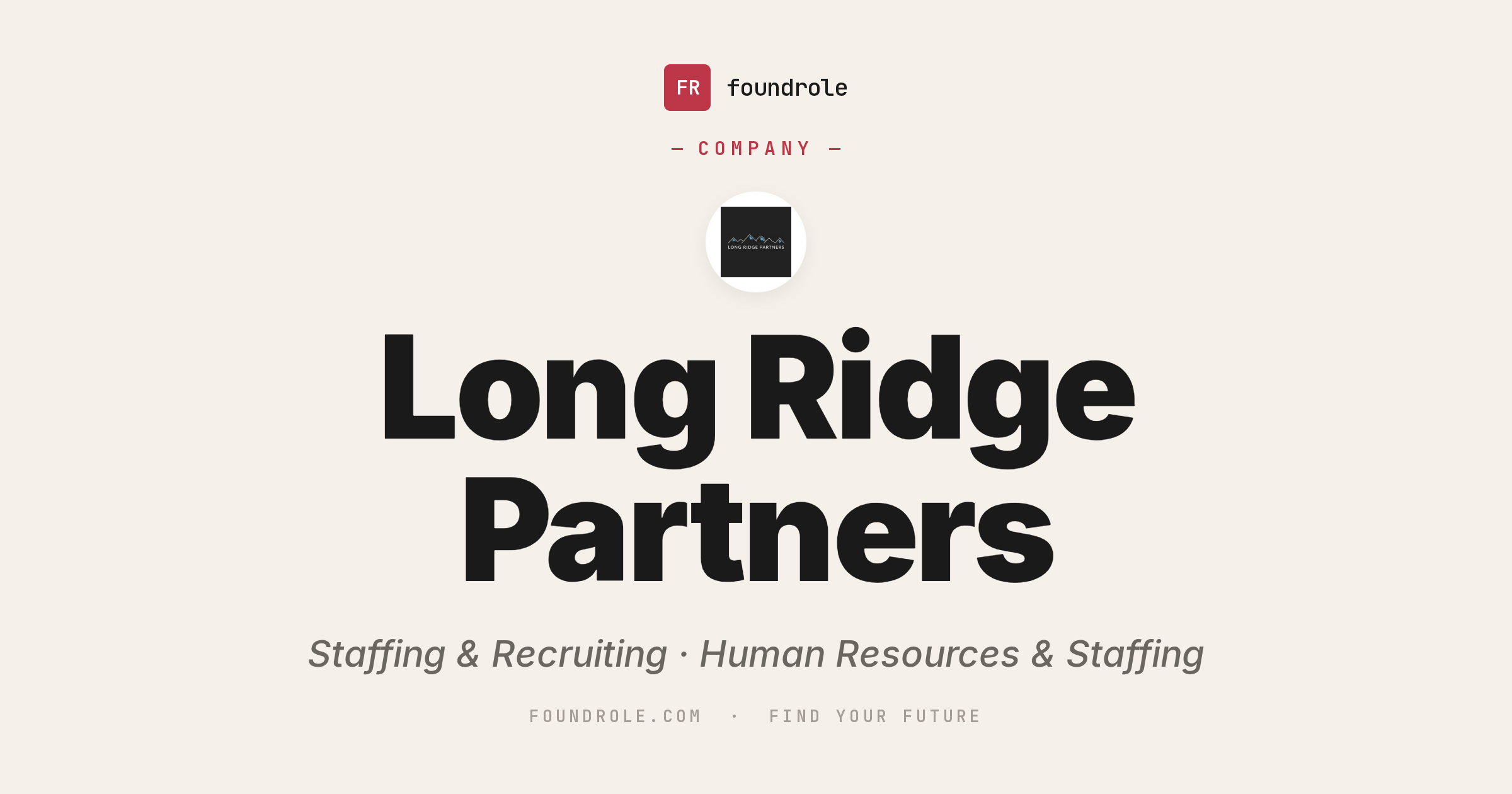 Six Ridge Partners Long Ridge Partners Jobs & Careers — Finance Search