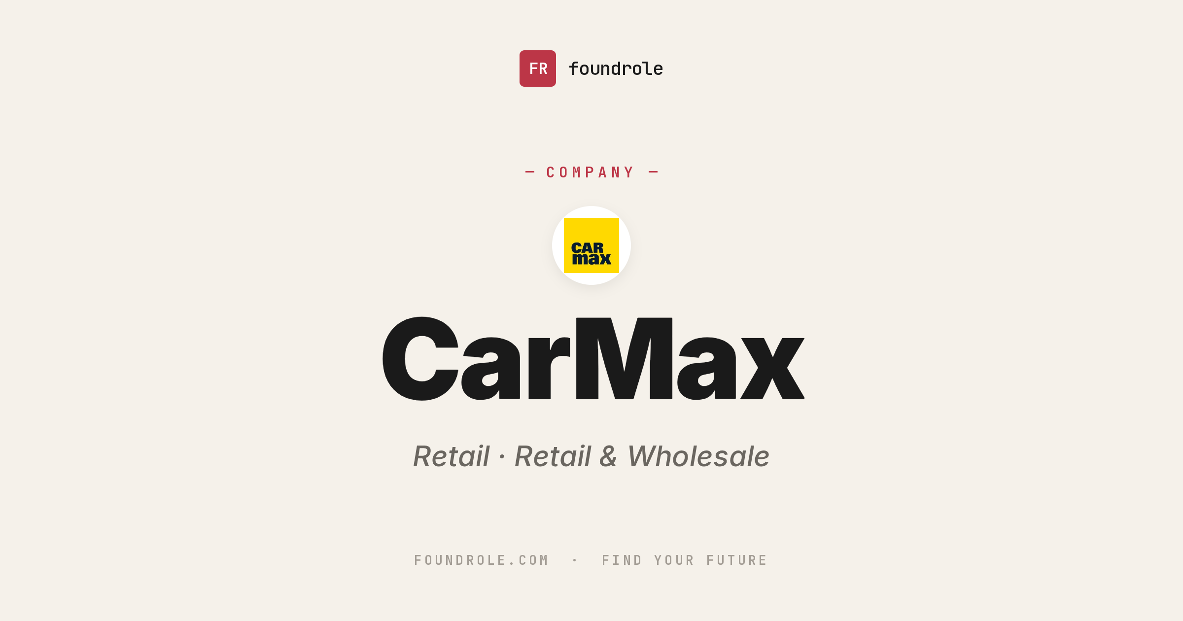 Car Max.com CarMax Jobs & Careers — Used Car Retail