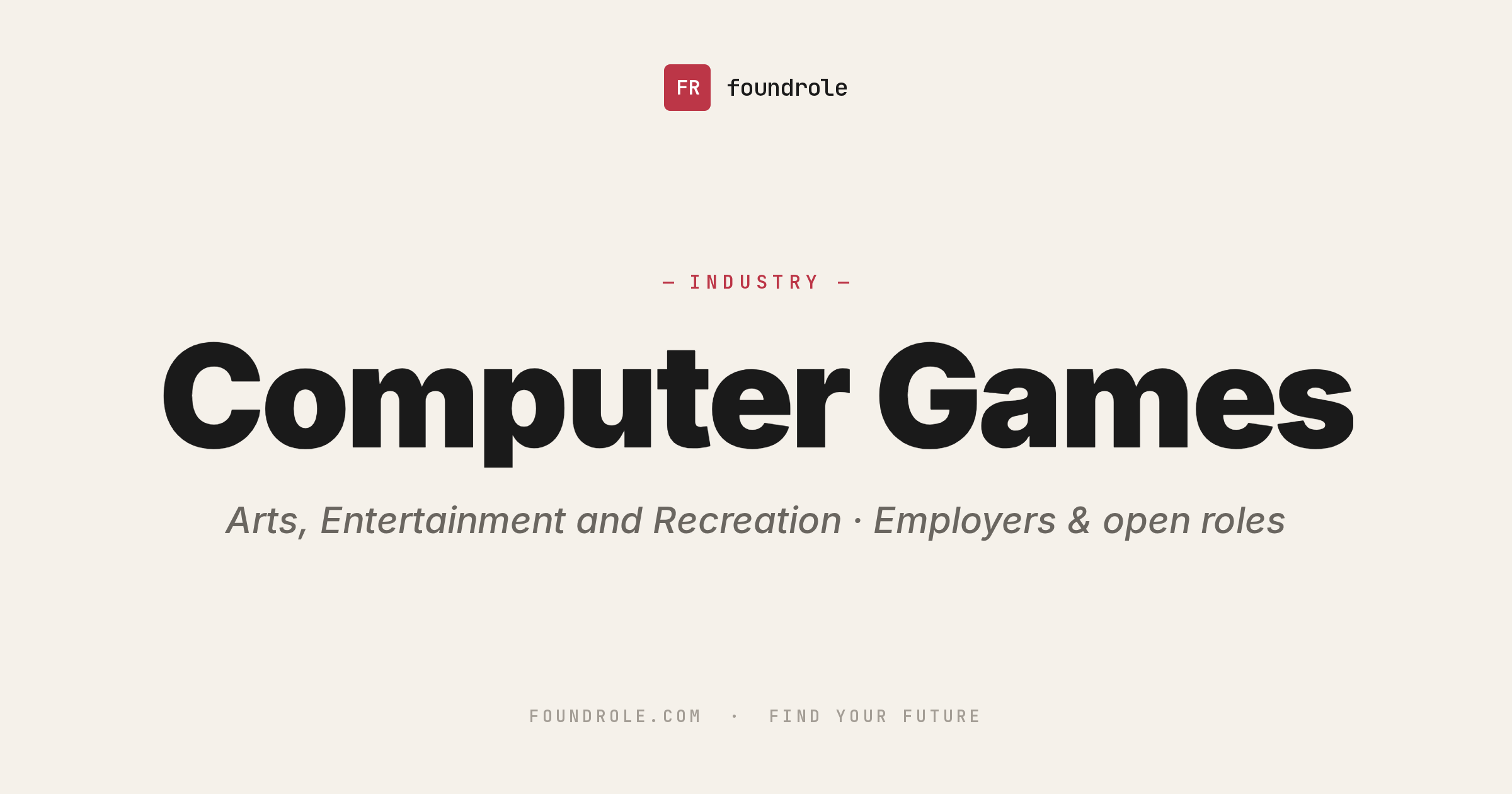Computer Games Jobs & Careers