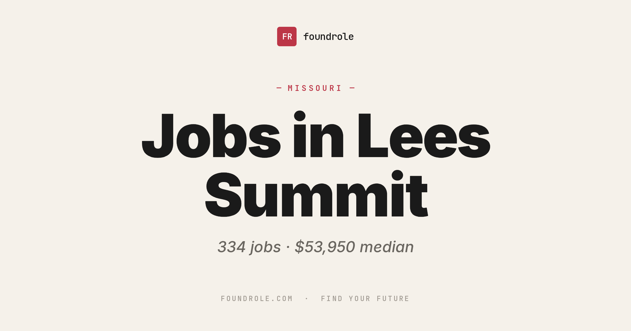 Lee's Summit, MO Jobs — Salaries & Companies Hiring
