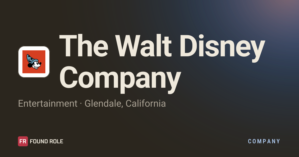 The Walt Disney Company Jobs — Open Roles, Pay and Visa Sponsorship