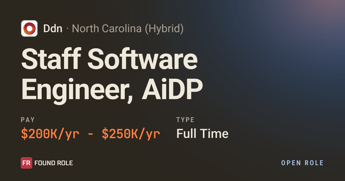 Santa Staff Staff Software Engineer, AiDP at Ddn in Santa Clara, CA
