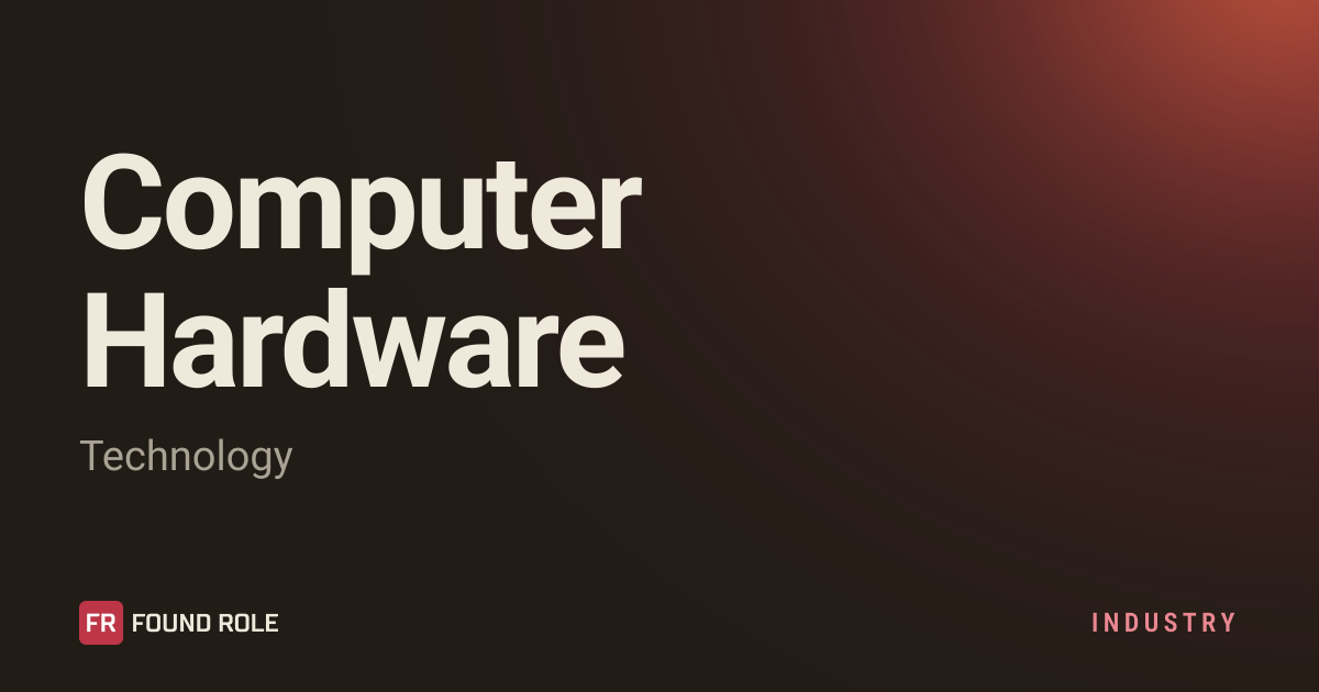 Computer Hardware Jobs: Design, Test and Supply Roles
